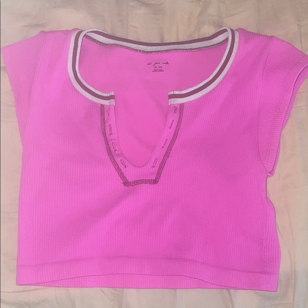 BDG UO pink out from under top